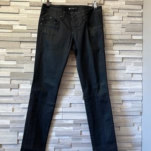 WOMENS ROCK & REPUBLIC BLACK DENIM JEANS